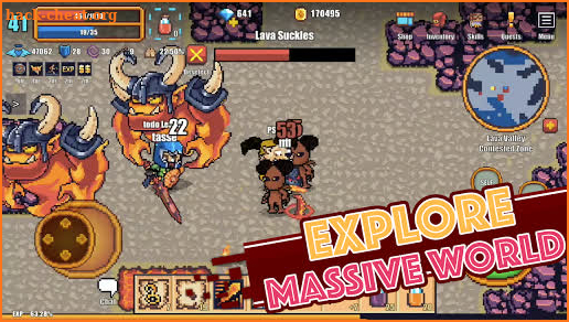 Pixel Knights Online 2D MMORPG MMO RPG screenshot