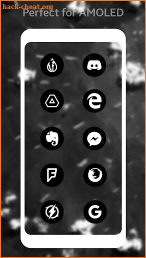 Pixel Oreo/P Dark Black Amoled UI - Icon Pack screenshot