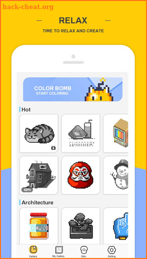 Pixel Parrot:Number Coloring screenshot