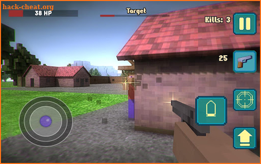 Pixel Shooter War On Island 3D screenshot