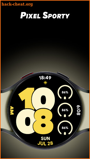 Pixel Sporty - Watch face screenshot