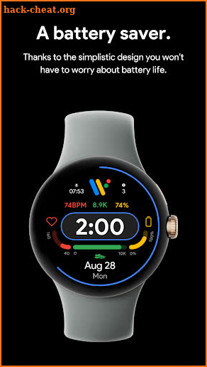 Pixel Style Digital Watch Face screenshot