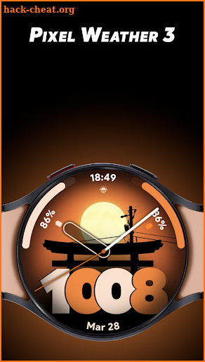 Pixel Weather 3 - Watch face screenshot