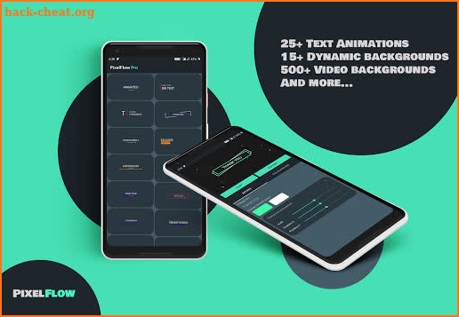 PixelFlow - Intro maker and text animator screenshot