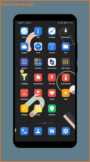 Pixelify Dark EMUI 9.1/9.0 Theme screenshot