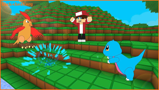 Pixelmon go craft story mod: Battle Gronds PE screenshot