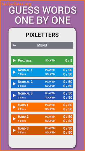 Pixletters screenshot