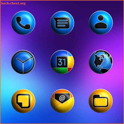 Pixly Fluo 3D - Icon Pack screenshot