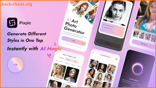 Pixpic - AI Photo Generator screenshot