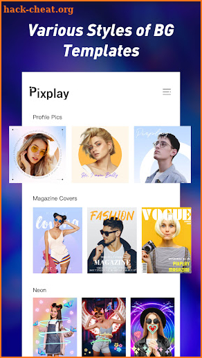 PixPlay -PIC Background Editor screenshot