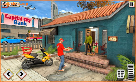 Pizza Delivery Boy Driving Simulator : Bike Games screenshot