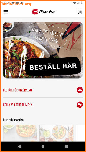 Pizza Hut Sverige screenshot