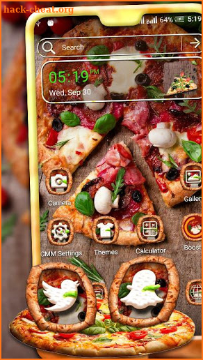 Pizza Launcher Theme screenshot