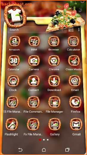 Pizza Launcher Theme screenshot