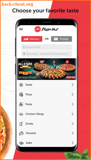 PizzaHut UAE screenshot