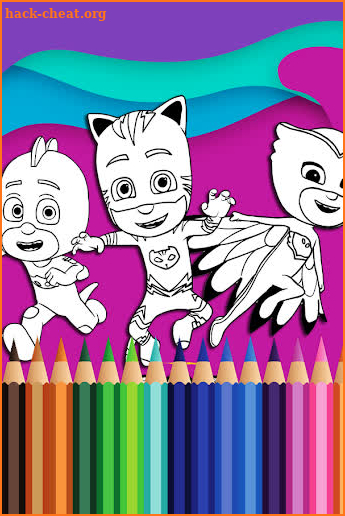 Pj Heroes Coloring Masks screenshot