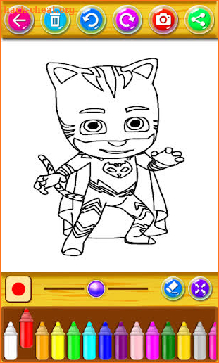 PJ Heroes Masks Coloring screenshot