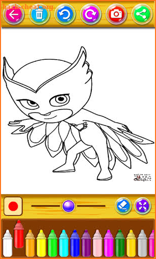 PJ Heroes Masks Coloring screenshot