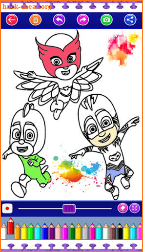 PJ Heroes - Moonlight Coloring Book screenshot