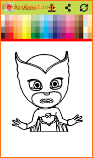 Pj Masks coloring book of kids screenshot