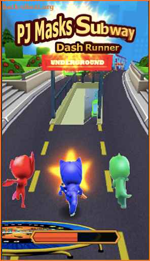 Pj Subway Dash Masks Adventure 3D screenshot