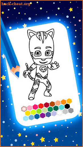 Pj super heroes coloring mask screenshot