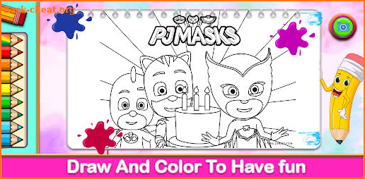 Pj super heroes coloring mask screenshot