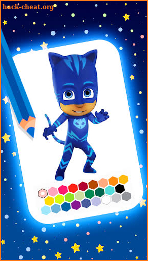 Pj super heroes coloring mask screenshot