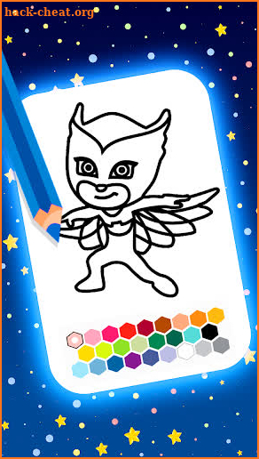 Pj super heroes coloring mask screenshot