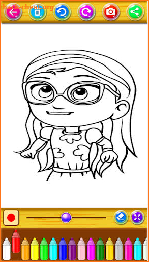 PJ Superheroes Masks coloring book screenshot