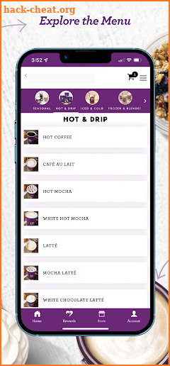 PJ's Coffee screenshot