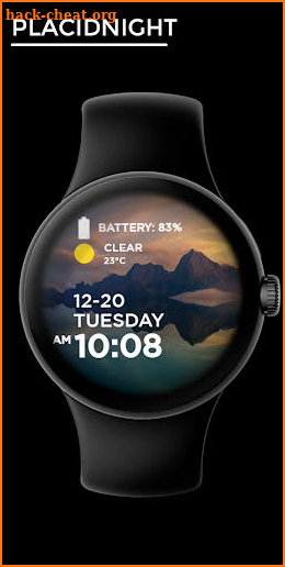 Placidnight - watch face screenshot