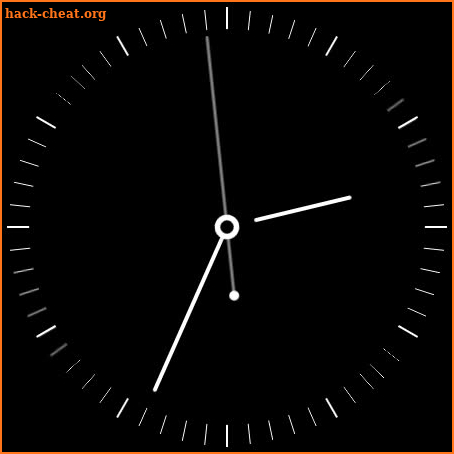 Plain Black Watch Face screenshot