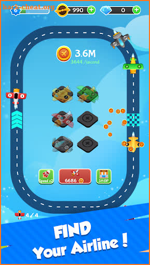 Plane Aircraft Merge - Idle Plane Coin Maker screenshot