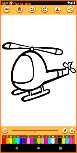 Plane Coloring Book screenshot