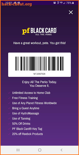 Planet Fitness screenshot