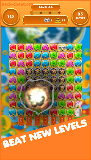 Planet Rescue - Gems Match 3 Sliding Puzzle screenshot