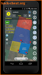 Planimeter - GPS area measure | land survey on map screenshot