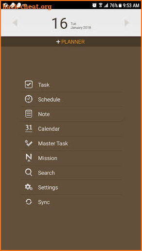 + PLANNER screenshot