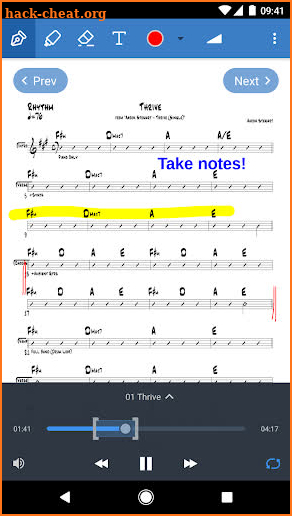 Planning Center Music Stand screenshot