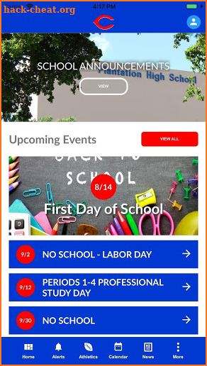 Plantation High School screenshot