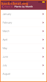 Planting Calendar screenshot
