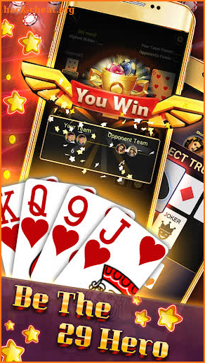 Play 29 Gold card game offline screenshot