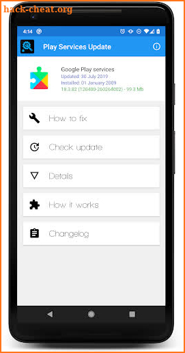 PLAY SERVICES FIX & UPDATE screenshot