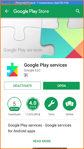 Play Services Updates screenshot