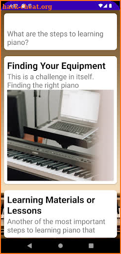 Playing Piano Guides screenshot