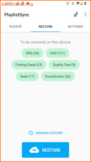 PlaylistSync - Playlist Backup screenshot