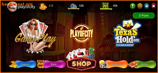 PlayOfCity Texas HoldEm Poker screenshot