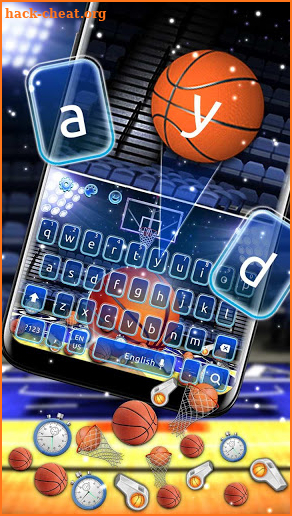 Playoff Basketball Gravity Keyboard Theme screenshot