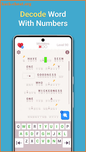 PlaySimple Cryptogram screenshot